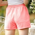 thumbnail image 3 of uublik Short Shorts for Women Super Soft Plus Size with Pockets Yoga Shorts Pink, 3 of 5