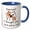 Blue/White, variant on 3drose, Image of a Cat with Text, 11oz Two-tone Yellow Mug