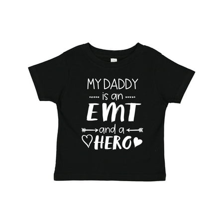 

Inktastic My Daddy is an EMT and a Hero Gift Toddler Boy or Toddler Girl T-Shirt