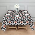 thumbnail image 3 of Leopard Print Square Tablecloth 52x52in(132x132cm) – Waterproof Polyester Printed Table Cover, Wrinkle Resistant & Washable for Kitchen Dining Picnic Party Decor, 3 of 6