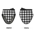 thumbnail image 2 of Pofeuu Black White Plaid Print Thickened Mini Silicone Oven Mitts Heat Resistant, Rubber Oven Mitt Gloves, Finger Pinch Grips, Pot Holder, Silicone Potholder, 2 of 7