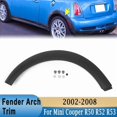 thumbnail image 2 of Left Right Rear Wheel Fender Arch Trim for Mini Cooper R50 R52 R53 2002-2008 Rear Fender Mudguards, 2 of 5