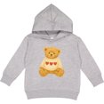 thumbnail image 2 of Inktastic Adorable Vintage Bear Sweater with Hearts Toddler Hoodie, 2 of 4