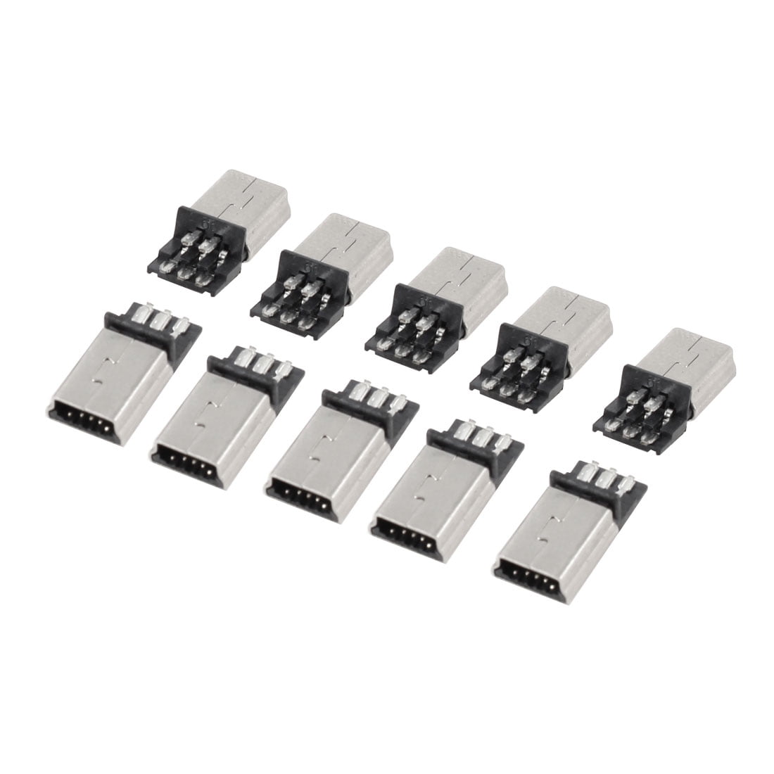 10 X Mini Usb 5 Pin Type B Male Connector Port Solder For Pcb Walmart