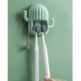 thumbnail image 5 of Soporte para cepillos de dientes, soporte para cepillos de dientes de cactus montado en la pared, soporte para almacenamiento de maquinillas de afeitar con ventosa y gancho para dormitorio, baño y ducha (paquete de 2) ER, 5 of 5