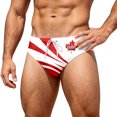thumbnail image 1 of LLDYYDS Mens Canada Swim Briefs Canadian Maple Leaf Flag Graphic 1st July Patriotic Beach Triangle Bikini Swimwear with Drawstring, 1 of 5