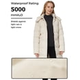 thumbnail image 5 of WenVen Women's Winter Jacket Snow Coat Puffer Warm Parka Windproof with Adjustable Hood Beige 2XL, 5 of 11