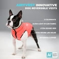 thumbnail image 4 of AiryVest Lightweight Reversible Winter Dog Coat - Warm Dog Jacket - Water Resistant Windproof - Insulated Dog Apparel for Small, Medium & Large Dogs - Comfortable Dog Puffer Vest - Pink-Grey, 4 of 6