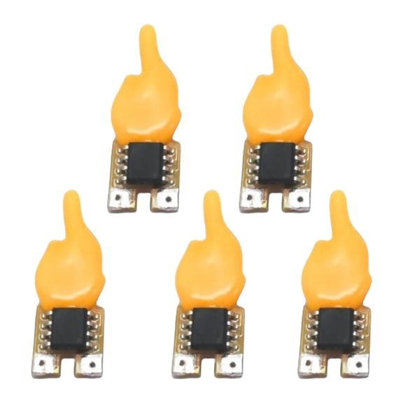 lixuesong 5Pcs Flame Shaped LED Filament Bulb 1800K Diode Party Decoration Light Bulb LED Flashing Candle Lights Enduring