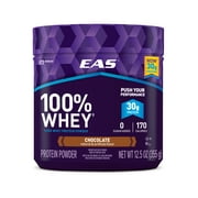EAS 100% Pure Whey Protein Powder, 30 grams of protein, Chocolate, 12.5 oz