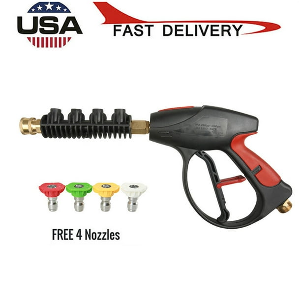 High Pressure Power Washer Waterg-un 4000 PSI 4-Color Nozzles Tips US