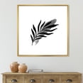 thumbnail image 2 of Designart 'Abstract Black Tropical Leaf I' Modern Framed Canvas Wall Art Print, 2 of 5