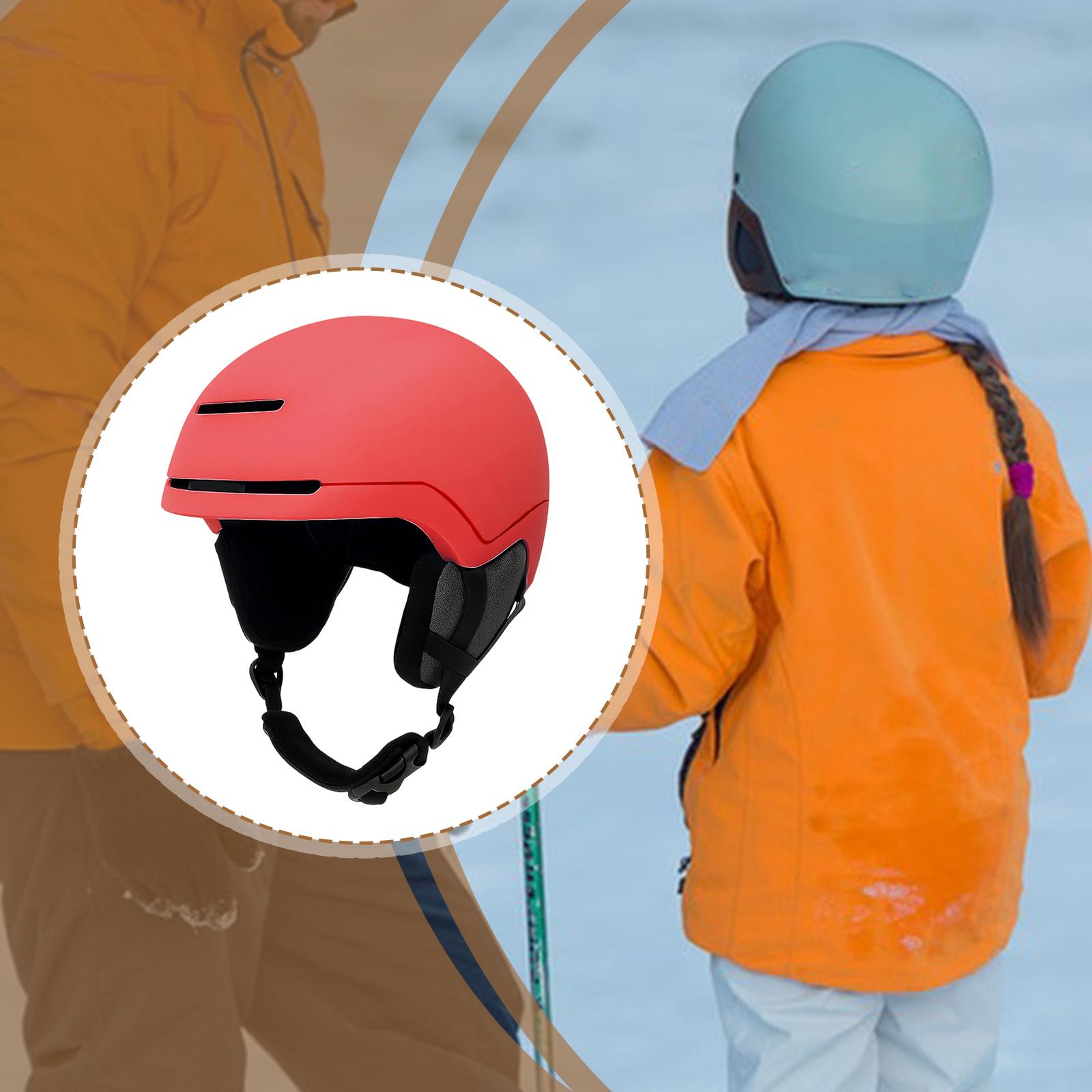 Snow Skiing Ski Cycling Skateboard Helmet Adjustable Chin Strap PC EPS Material for Outdoor Sports Enthusiasts