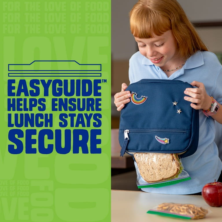 【 sandwich 】 Ziploc Sandwich Bags, Double Zipper, Snack Sized Storage, 90