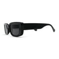 thumbnail image 3 of Womens Mod Square Cat Eye Plastic Fashion Sunglasses All Black, 3 of 4