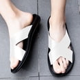 thumbnail image 3 of Men's Orthotic Slides Sandals Open Toe Arch Support Hollow Slip On Slippers Soft Bottom Casual Walking Beach Sandals, 3 of 9