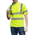 thumbnail image 1 of GOGO High-Visibility T-Shirt with Moisture Wicking Mesh with Pocket-Neon Yellow-M, 1 of 5