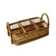 thumbnail image 2 of Cesta para utensilios Organizador de cubiertos Cesta de almacenamiento Cesta tejida para cubiertos Organizador de utensilios de cocina para mesa de encimera de escritorio 6 cuadrícula, 2 of 8