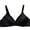 Black 3, variant on Women's Gathered-friendly Underwear Beautiful Back Wrap Bra Back Buckle Shoulder Strap Bra,Yellow,34 C