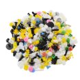 thumbnail image 1 of 200pcscolorrandomplasticrivetscarfenderbumperinteriorpanelpushclipsfixer, 1 of 9