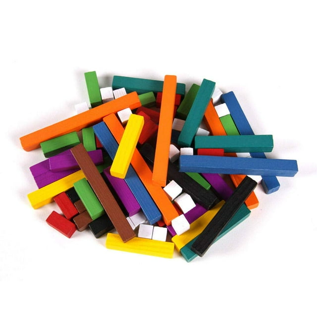 Juego individual de plástico Cuisenaire Rods hand2mind (74 piezas)