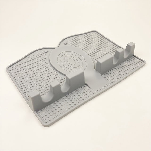 Dvkptbk Silicone Pad Spatula Rack Draining Spatula Mat Kitchen Storage Rack Home & Garden