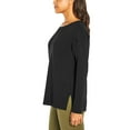 thumbnail image 2 of Banana Republic Women's Cozy Crewneck Pullover Top (Black, Medium), 2 of 7