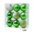 thumbnail image 3 of VERUGU 9Pcs Christmas Ball 2.36 inch Shatterproof Plastic Ornaments Baubles for Xmas Trees Wedding Party and Home Decor, Christmas Gifts on Clearance, 3 of 7