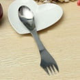 thumbnail image 4 of Cuchara tenedor tenedor de acero inoxidable 3 en 1 XCF Cubiertos utensilios de mesa utensilios portátiles para acampar al aire libre, 4 of 4