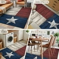 thumbnail image 6 of 3x5Ft Area Rugs Vintage Star Country Non-Skid Rubber Backing Large Rectangle Rugs - Living Room Bedroom Home Office, American Flag Blue Red Indoor Floor Mat Carpets Washable Rug, 6 of 9