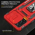 thumbnail image 5 of Dteck for Motorola Moto G Stylus 4G 2022 Case with Slide Lens Cover, Heavy Duty Magnetic Rotated Ring Kickstand Military Grade Shockproof Protective Cover for Motorola Moto G Stylus 4G 2022,red, 5 of 7
