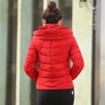 thumbnail image 6 of Qetyuw Puffer Jackets for Women Long Sleeve Loose Fit Hooded Jacket Full Zip Up Casual Warm Down Coat, 6 of 8