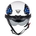 thumbnail image 3 of Medio casco de moto VCOROS VHF04 DOT Quick Release, 3 of 8