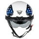 thumbnail image 3 of Medio casco de moto VCOROS VHF04 DOT Quick Release, 3 of 8