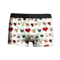 thumbnail image 3 of WILLBEST Ropa Interior Corta Informal para Hombre, Estilo San Valentín, con Estampado de Rosas Rojas Especiales, Cintura Media, 3 of 4