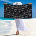 thumbnail image 5 of Sikiie Multi-Colored Stars Beach Towel for Women Men, Pool Bath Beach Camping Beach Towel Adult Blanket for Travel Swim 27.5"x 55", 5 of 6