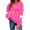 Hot Pink, variant on Dgankt Valentine's Day Shirts for Women Cute Heart Print Long Sleeve Shirts Pullover Fashion Women's Clothing,Sizes XS-XL