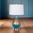 thumbnail image 6 of Lux Lighting 27" Gold/Blue Glass Table Lamp (Set of 2) 3-Way Switch, 6 of 6