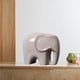 thumbnail image 4 of Escultura de estatua de de cerámica hecha , adorno de Animal, artesanía para soporte de TV, hogar, dormitorio, de Navidad , gris L Macarena Estatua de elefante, 4 of 7