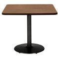 thumbnail image 2 of KFI Studios Mode 2.5' Square Dining Table, River Cherry, Black Base, 2 of 3