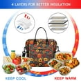 thumbnail image 4 of OBREWU Pioneer Flower Womens Lunch Box for Work,Insulated Large Pioneer Flower Lunch Bag for Women,Loncheras Para Mujer,Leakproof Adult Lunch Bag for Work,Beach,Travel,Picnic,Camping, 4 of 7