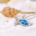 thumbnail image 6 of DQRPSEETB Opal Sea Turtle Necklace Pendant Necklace Ocean Beach Jewelry Handmade Sea Life Accessory Jewelry Gift for Women, 6 of 7