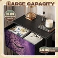 thumbnail image 2 of Dark Academia Dresser for Bedroom with 4 Storage Drawers Misty Garden Flower Arch White Bench Dressers Chest of Drawers Steel Framed Fabric Closet Organizers for Dorm Entryway End Table Living Room, 2 of 8