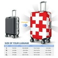 thumbnail image 4 of Kdxio Red Cross 1 Pattern Luggage Cover for Travel,Elastic and Durable,Fits 18-32 Inch,Anti-Scratch Suitcase Protector-No luggage included, 4 of 5
