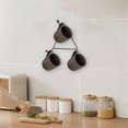 thumbnail image 4 of TIELUTT Hanging Wall Mounted Metal Triangle Coffee Mug Holder Rack For Kitchen Countertop Organization Sponge Daddy Holder over Drying Meat Rack Apartment Organization Dish Pans for Kitchen Large, 4 of 5