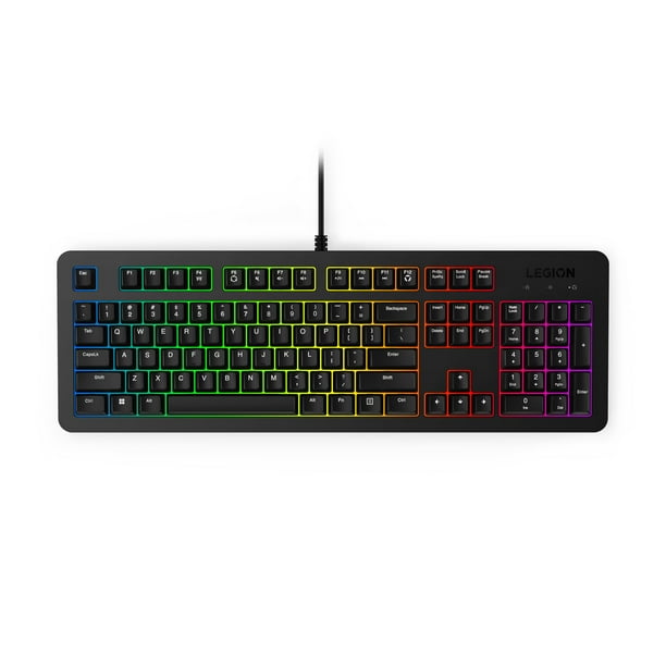 Teclado para juegos Lenovo Legion K310 RGB con cable resistente al agua