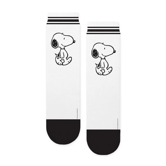 CafePress - Snoopy Walking Right - Unisex Novelty Printed Crew Adult Socks