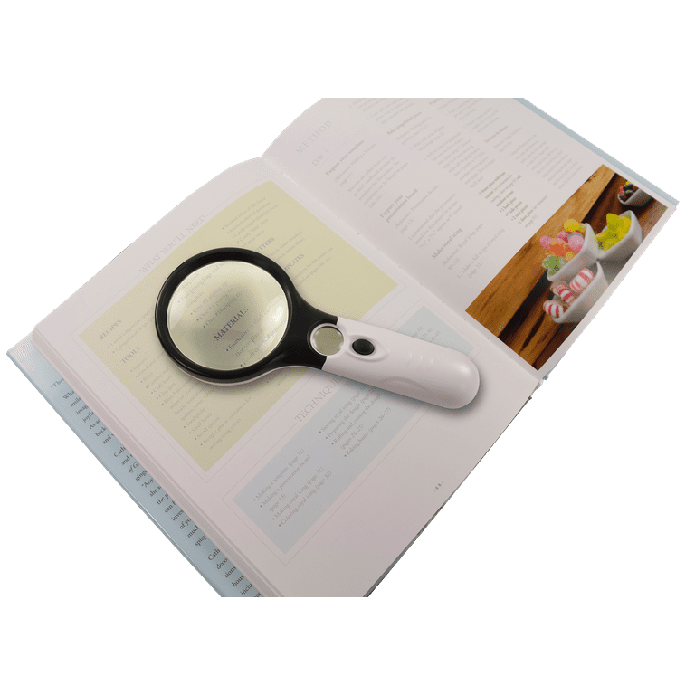 Handheld LED Lighted Magnifier – Peter Pauper Press