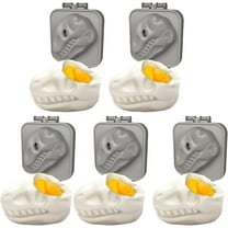 Boiled Eggs Dinosaur Skull Molds: Hard Boiled Egg Mold, 2025 New Creative 3D Cartoon Dinosaur Square Egg Mold, Easy to Form and Demold, Egg Shaper (5 Pcs)