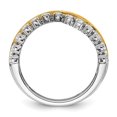 thumbnail image 3 of Auriga Fine Jewelry 14K Two-tone Gold Lab Grown Diamond Band for Women Size 7 (Carat: 0.98cttw, Clarity: SI2, Color: GH), 3 of 4